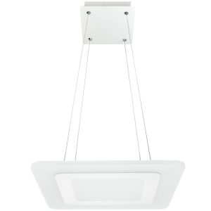 Lampa wisząca LARVIK biała LED 1x25W Neutralna biel 1500lm Polux 851956 Lampa wisząca LARVIK biała LED 1x25W Neutralna biel 1500lm Polux 851956