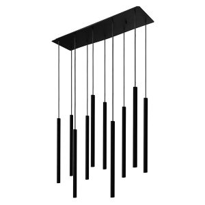 Lampa wisząca Laser 10-punktowa stalowa czarna 42679 Lampa wisząca Laser 10-punktowa stalowa czarna 42679