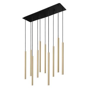 Lampa wisząca Laser 10-punktowa stalowa złota 42607 Lampa wisząca Laser 10-punktowa stalowa złota 42607
