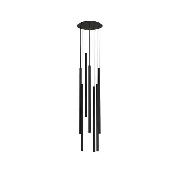 Lampa wisząca LASER BLACK VII zwisy rurki 7667 Nowodvorski 299269
