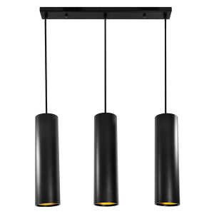 Lampa wisząca Lati 3-punktowa metalowa czarno-złota 197308 Lampa wisząca Lati 3-punktowa metalowa czarno-złota 197308
