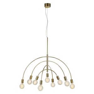 Lampa wisząca Lavello 9-punktowa metalowa złota 45037 Lampa wisząca Lavello 9-punktowa metalowa złota 45037