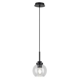 Lampa wisząca łazienkowa Tirina metalowa czarna 299178