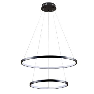 Lampa wisząca LEA czarno-biała LED 1x35W Neutralna biel 4600lm Polux 837790 Lampa wisząca LEA czarno-biała LED 1x35W Neutralna biel 4600lm Polux 837790