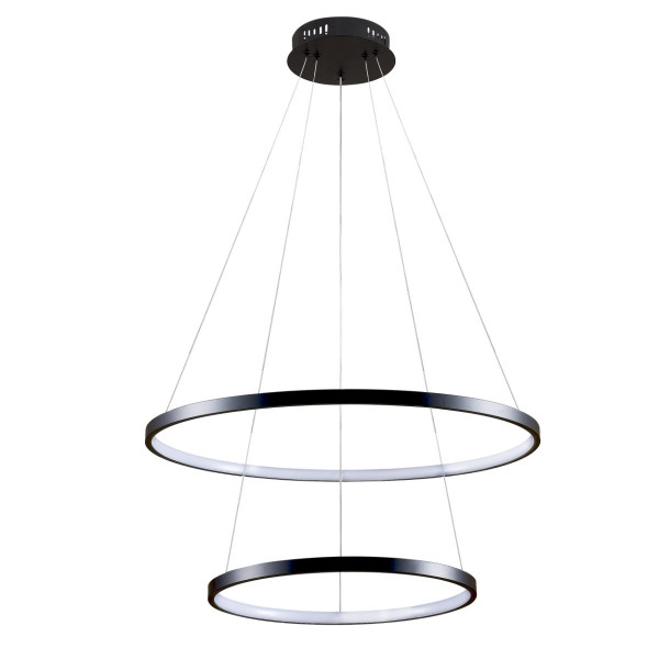 Lampa wisząca LEA czarno-biała LED 1x35W Neutralna biel 4600lm Polux 837790