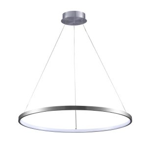 Lampa wisząca LEA nikiel-biała LED 1x20W Neutralna biel 2600lm Polux 837765 Lampa wisząca LEA nikiel-biała LED 1x20W Neutralna biel 2600lm Polux 837765