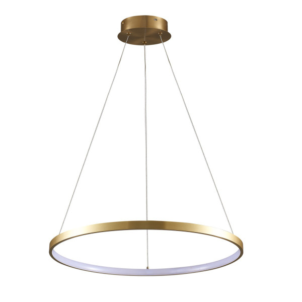 Lampa wisząca LEA złoto-biała LED 1x20W Neutralna biel 2600lm Polux 838102