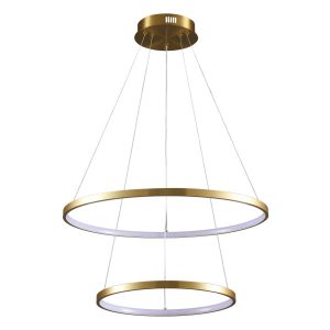 Lampa wisząca LEA złoto-biała LED 1x35W Neutralna biel 4600lm Polux 838030 Lampa wisząca LEA złoto-biała LED 1x35W Neutralna biel 4600lm Polux 838030