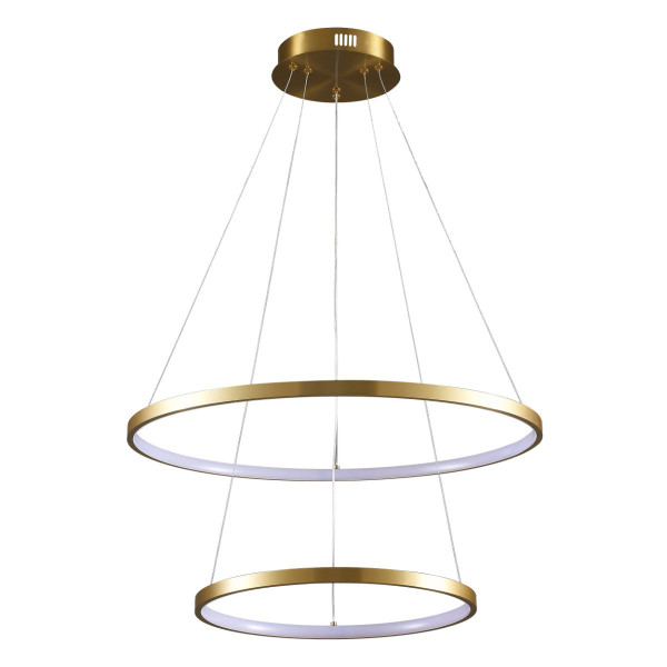 Lampa wisząca LEA złoto-biała LED 1x35W Neutralna biel 4600lm Polux 838030