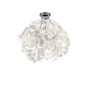 Lampa wisząca LEAVY srebrno-biała 1xE27x28W wym:58x38x38cm IP20 RL 1030267 Lampa wisząca LEAVY srebrno-biała 1xE27x28W wym:58x38x38cm IP20 RL 1030267