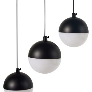 Lampa wisząca LED 3 punktowa dekoracyjna czarna 438280 Lampa wisząca LED 3 punktowa dekoracyjna czarna 438280
