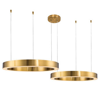 LAMPA WISZĄCA LED 40+60cm CIRCLE nowoczesna okręgi 234645