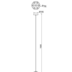 Lampa wisząca LED 6W COLORE MD3350-1BL/GR Zuma Line 690047 Lampa wisząca LED 6W COLORE MD3350-1BL/GR Zuma Line 690047