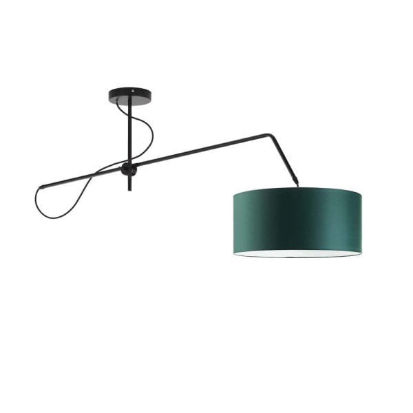 Lampa wisząca LED do pokoju RIO Czarny - Zieleń Butelkowa 858112