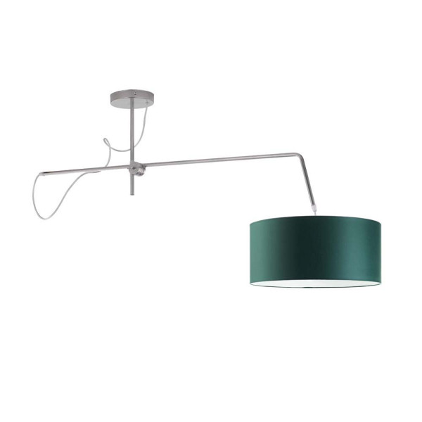 Lampa wisząca LED do pokoju RIO Srebrny - Zieleń Butelkowa 858433