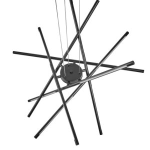 Lampa wisząca LED nowoczesna geometryczna czarna 849285 Lampa wisząca LED nowoczesna geometryczna czarna 849285