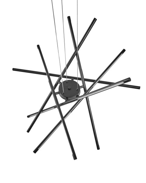 Lampa wisząca LED nowoczesna geometryczna czarna 849285