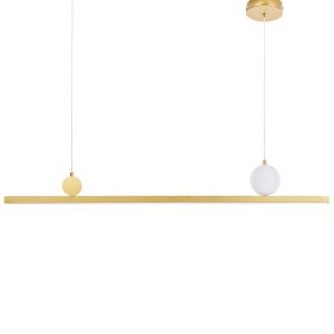 Lampa wisząca LED nowoczesna geometryczna złota 356942 Lampa wisząca LED nowoczesna geometryczna złota 356942