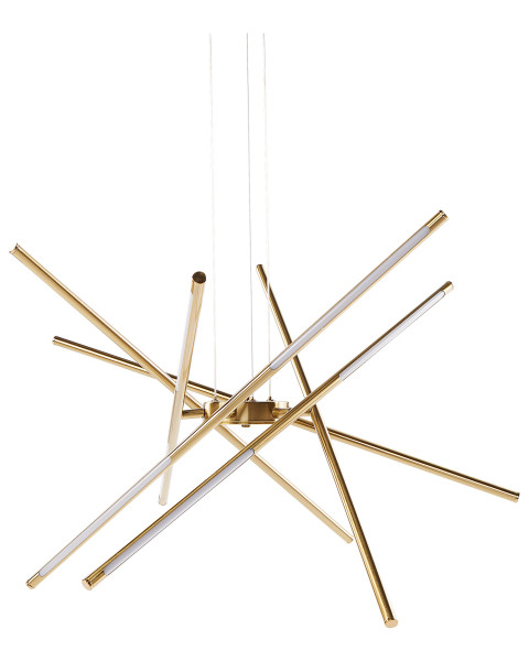 Lampa wisząca LED nowoczesna geometryczna złota 356940