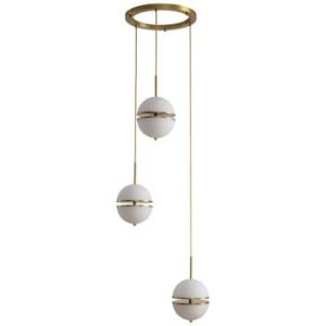 LAMPA WISZĄCA LED SFERA-3 nowoczesna 50cm złota 217514 LAMPA WISZĄCA LED SFERA-3 nowoczesna 50cm złota 217514