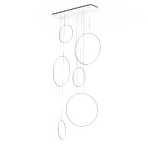 Lampa wisząca Ledowe Okręgi No.8 90cm 3k biała 792578 Lampa wisząca Ledowe Okręgi No.8 90cm 3k biała 792578