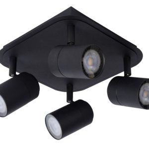 Lampa wisząca LENNART czarna 4xGU10x5W wym:15×23,5×23,5cm IP44 Lucide 1030339 Lampa wisząca LENNART czarna 4xGU10x5W wym:15×23,5×23,5cm IP44 Lucide 1030339