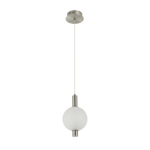 Lampa wisząca LENTI srebrna LED 1x7W Ciepła biel 595lm Italux 835779 Lampa wisząca LENTI srebrna LED 1x7W Ciepła biel 595lm Italux 835779