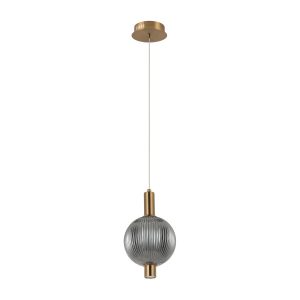 Lampa wisząca LENTI złota LED 1x7W Ciepła biel 310lm Italux 835767