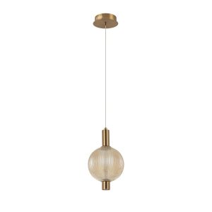 Lampa wisząca LENTI złota LED 1x7W Ciepła biel 553lm Italux 835754