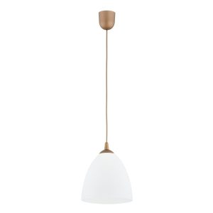 Lampa wisząca LERA klosz z tworzywa biała 1xE27x15W IP20 Alfa 984880
