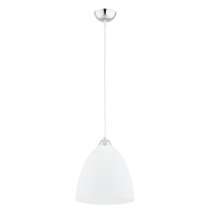 Lampa wisząca LERA srebrne elementy biała 1xE27x15W IP20 Alfa 984866