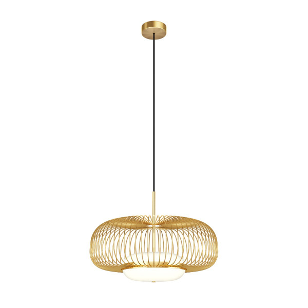 Lampa wisząca LEVITATION mosiężno-biała LED 20W 3000K 500lm Maytoni 1025647