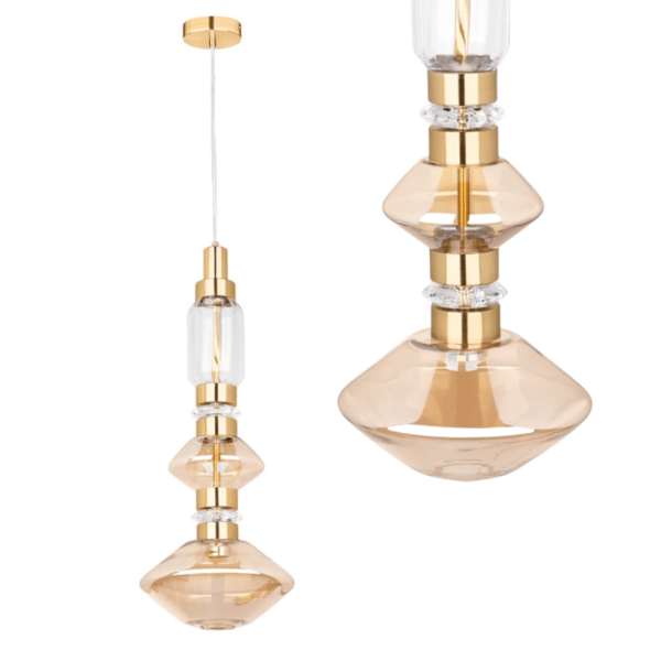 Lampa Wisząca LIBRA 250 Nowoczesna Złota 963719