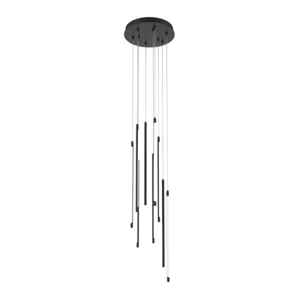 Lampa wisząca Light stick czarna LED 9x46W Ciepła biel 3350lm Maytoni 849544