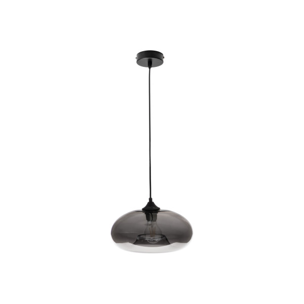 Lampa wisząca LIGHTLOGIC LL TRELON B E27 czarna szklany klosz 1 szt. 962997