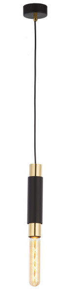 Lampa wisząca LILE czarno-złota 1xE27x40W wym:60x6x6cm IP20 Jupiter 1012130