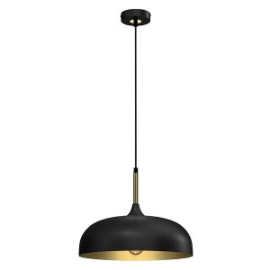 Lampa wisząca Lincoln 35 cm metalowa czarna 45108 Lampa wisząca Lincoln 35 cm metalowa czarna 45108