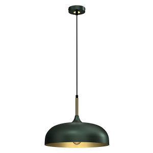Lampa wisząca Lincoln 35 cm metalowa zielona 45110 Lampa wisząca Lincoln 35 cm metalowa zielona 45110