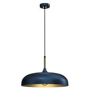 Lampa wisząca Lincoln 45 cm metalowa niebieska 45107 Lampa wisząca Lincoln 45 cm metalowa niebieska 45107