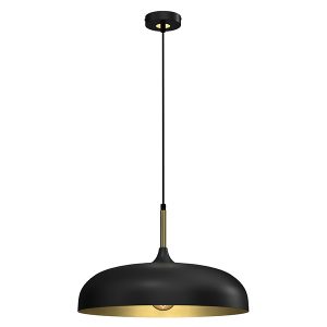 Lampa wisząca Lincoln metalowa czarno-złota 45104 Lampa wisząca Lincoln metalowa czarno-złota 45104