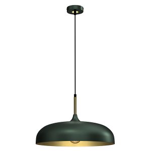 Lampa wisząca Lincoln metalowa zielono-złota 45106 Lampa wisząca Lincoln metalowa zielono-złota 45106