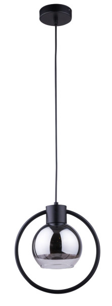Lampa wisząca Linda czarno-srebrna 1xE27x15W IP20 Sigma Lighting 1025689