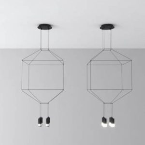 Lampa wisząca LINEA-4 czarna 45 cm nowoczesna loft 192656