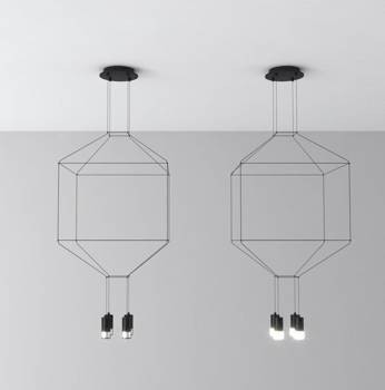 Lampa wisząca LINEA-4 czarna 45 cm nowoczesna loft 192656