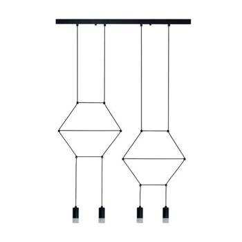 Lampa wisząca LINEA-4 LONG czarna 70 cm 217526