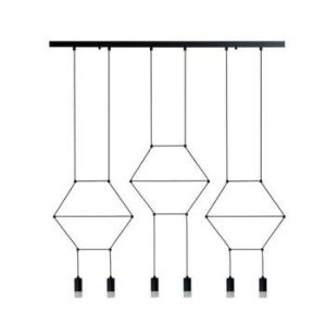 Lampa wisząca LINEA-6 LONG czarna 100 cm 184864 Lampa wisząca LINEA-6 LONG czarna 100 cm 184864
