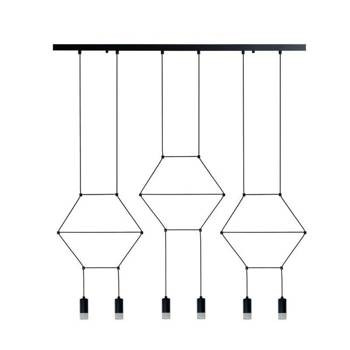 Lampa wisząca LINEA-6 LONG czarna 100 cm 184864
