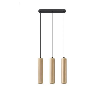 Lampa wisząca Lino 3-punktowa drewniana brązowa 31542 Lampa wisząca Lino 3-punktowa drewniana brązowa 31542