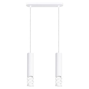 Lampa wisząca Liro 2-punktowa stalowa biała 761371 Lampa wisząca Liro 2-punktowa stalowa biała 761371