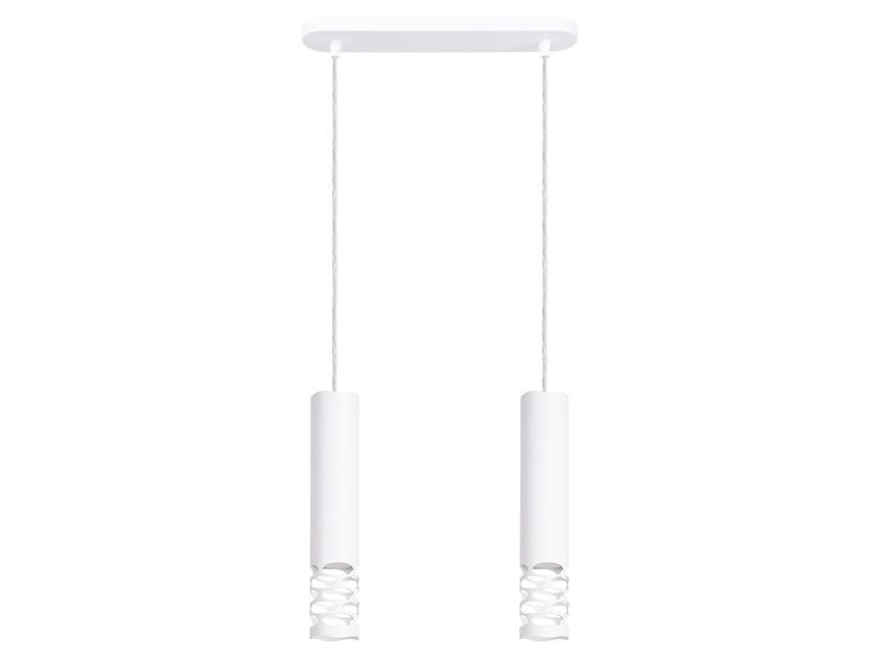 Lampa wisząca Liro 2-punktowa stalowa biała 761371